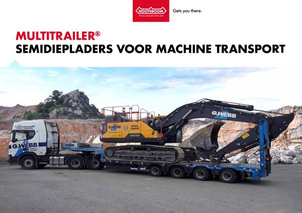 Nooteboom Multitrailer voor Machine Transport Brochure